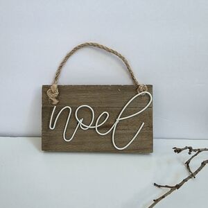 Rustic Noel Holiday Sign